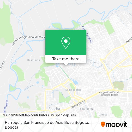 Parroquia San Francisco de Asis Bosa Bogota map