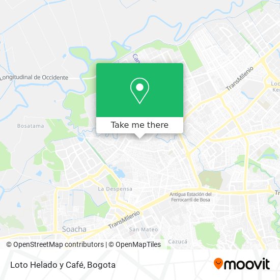 Loto Helado y Café map