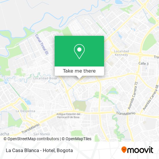 Mapa de La Casa Blanca - Hotel