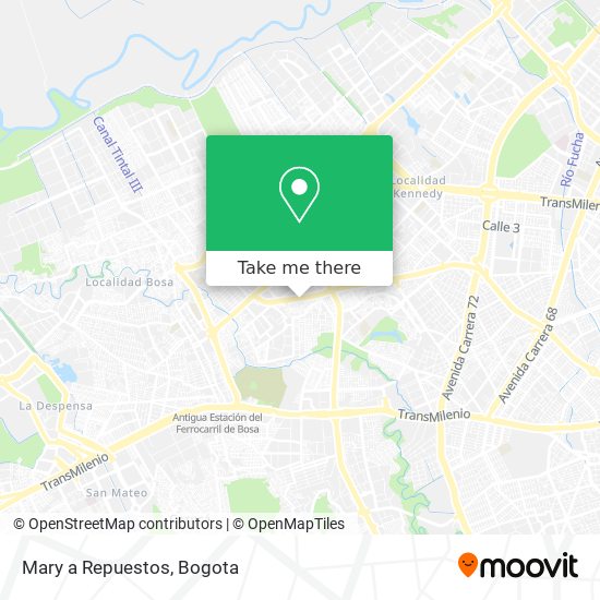 Mapa de Mary a Repuestos