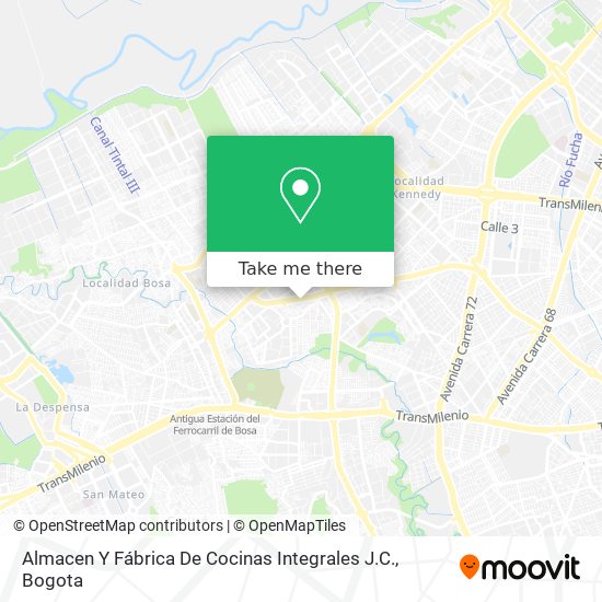 Almacen Y Fábrica De Cocinas Integrales J.C. map