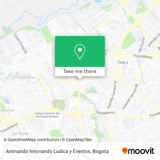 Mapa de Animando Innovando Ludica y Eventos