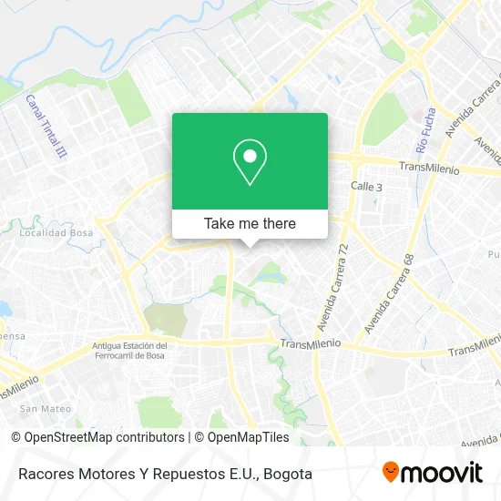 Racores Motores Y Repuestos E.U. map