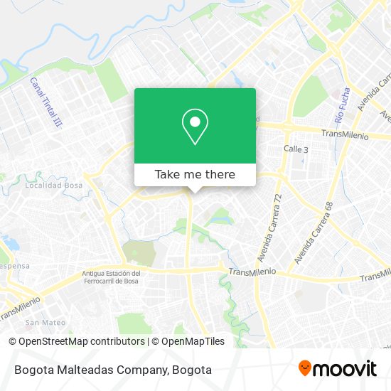 Bogota Malteadas Company map