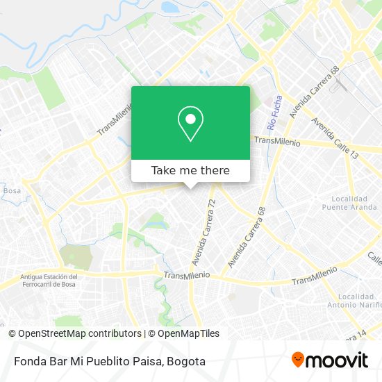 Fonda Bar Mi Pueblito Paisa map
