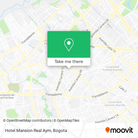 Hotel Mansion Real Aym map