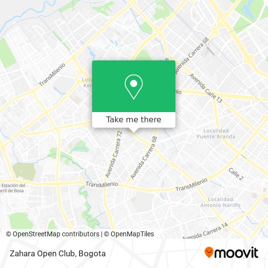 Zahara Open Club map