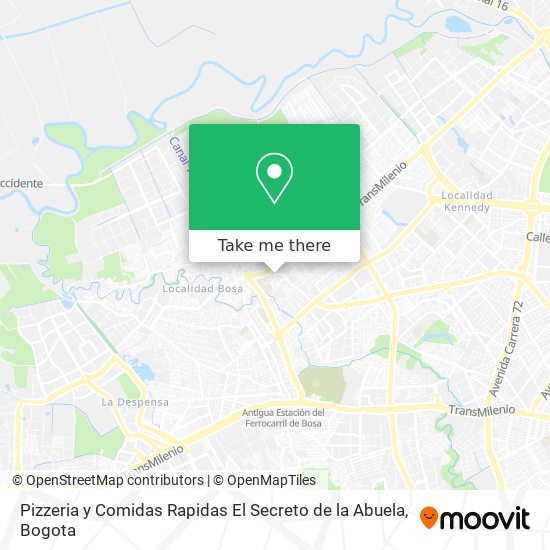 Pizzeria y Comidas Rapidas El Secreto de la Abuela map