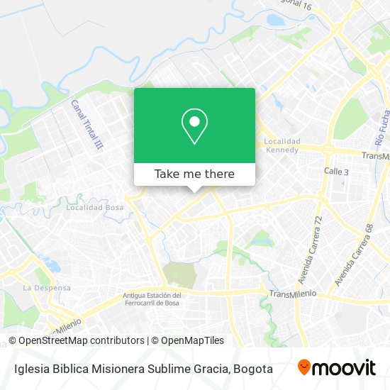 Mapa de Iglesia Biblica Misionera Sublime Gracia