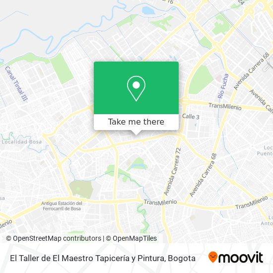 Mapa de El Taller de El Maestro Tapicería y Pintura