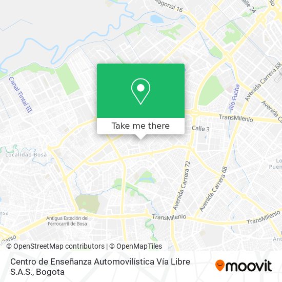 Mapa de Centro de Enseñanza Automovilística Vía Libre S.A.S.