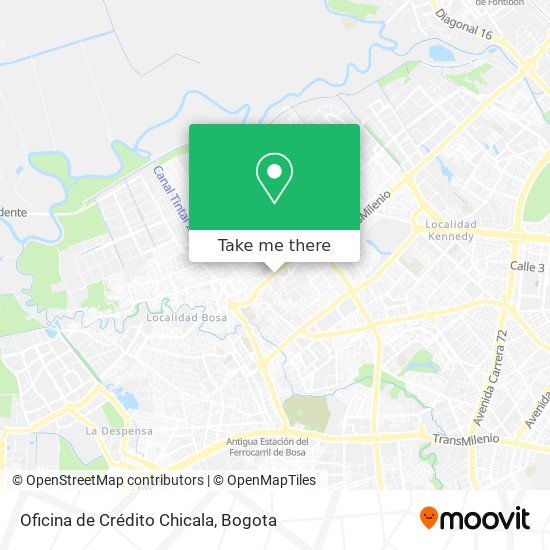 Oficina de Crédito Chicala map