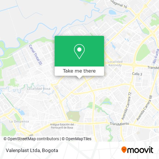 Mapa de Valenplast Ltda