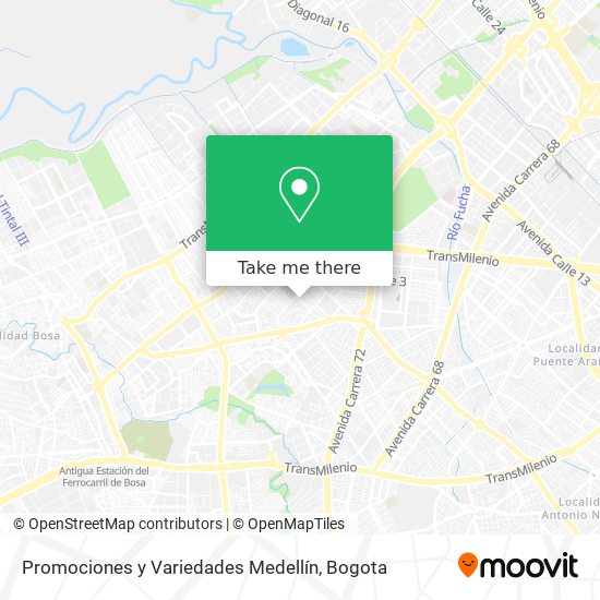 Mapa de Promociones y Variedades Medellín