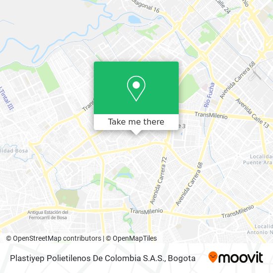 Mapa de Plastiyep Polietilenos De Colombia S.A.S.