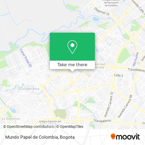 Mundo Papel de Colombia map