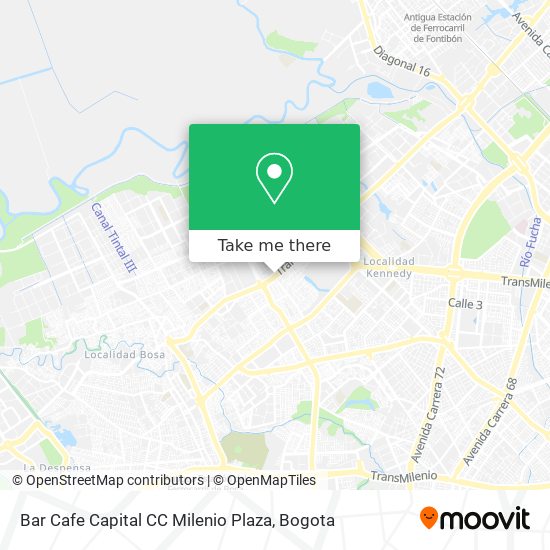 Bar Cafe Capital CC Milenio Plaza map