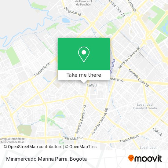 Mapa de Minimercado Marina Parra