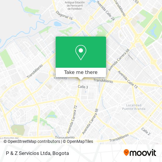 P & Z Servicios Ltda map