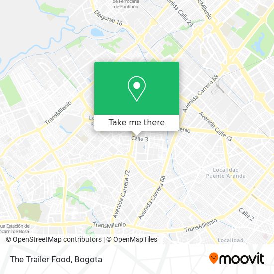 Mapa de The Trailer Food