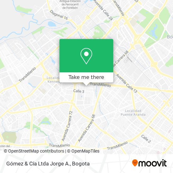 Gómez & Cía Ltda Jorge A. map