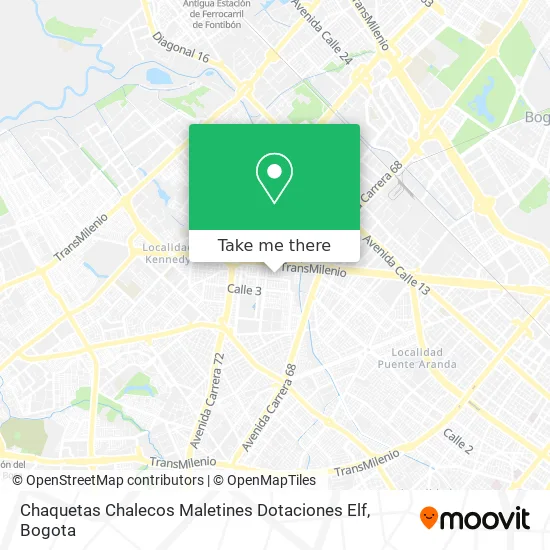 Mapa de Chaquetas Chalecos Maletines Dotaciones Elf