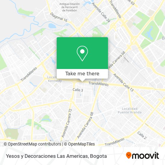 Mapa de Yesos y Decoraciones Las Americas
