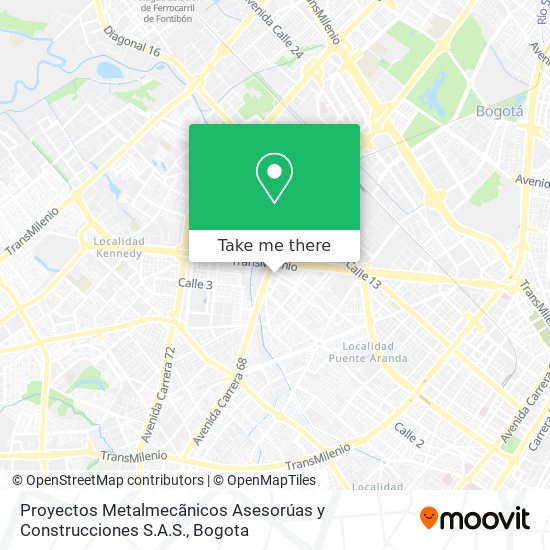 Proyectos Metalmecãnicos Asesorúas y Construcciones S.A.S. map