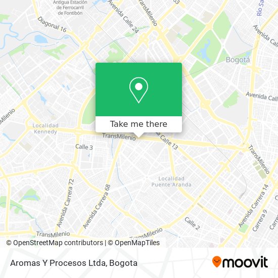 Aromas Y Procesos Ltda map