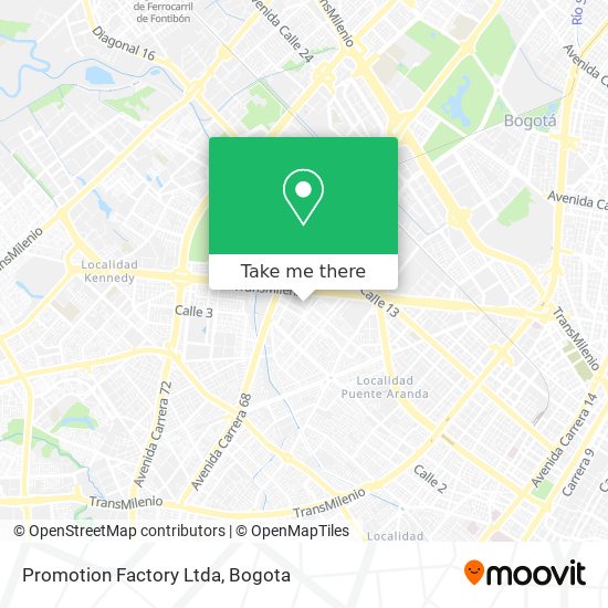 Mapa de Promotion Factory Ltda