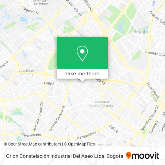 Orion Constelación Industrial Del Aseo Ltda map