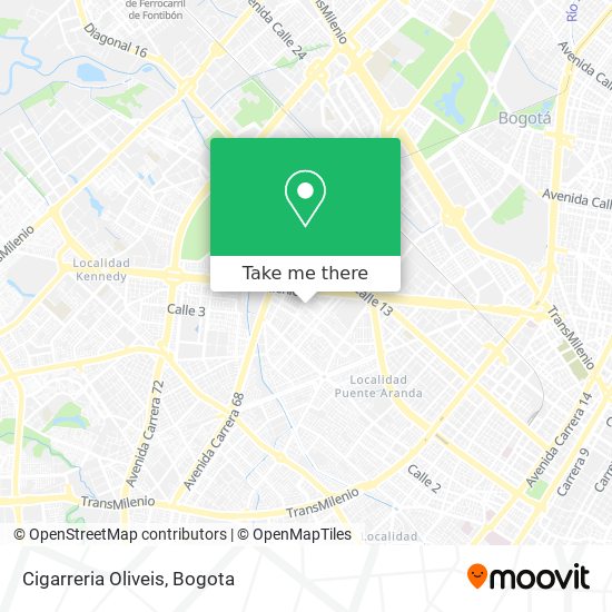 Mapa de Cigarreria Oliveis