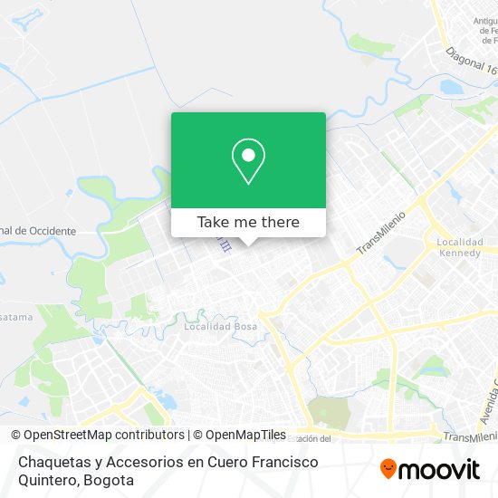 Mapa de Chaquetas y Accesorios en Cuero Francisco Quintero
