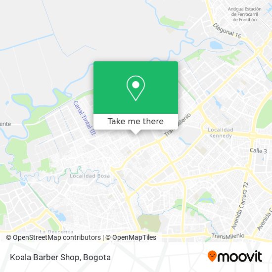 Mapa de Koala Barber Shop