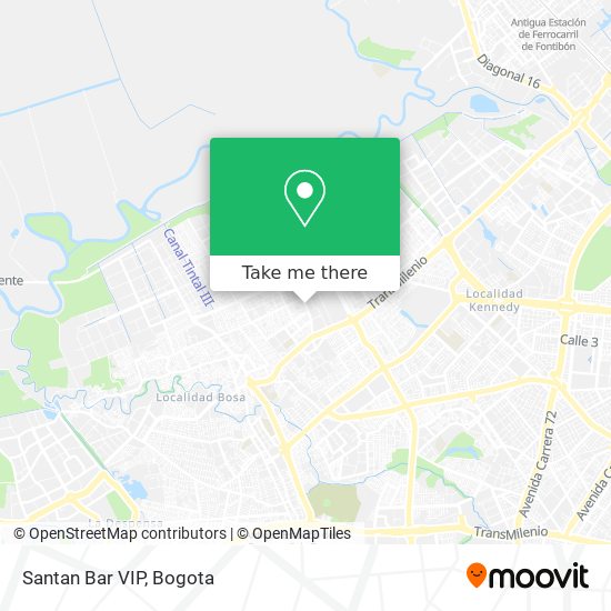 Santan Bar VIP map