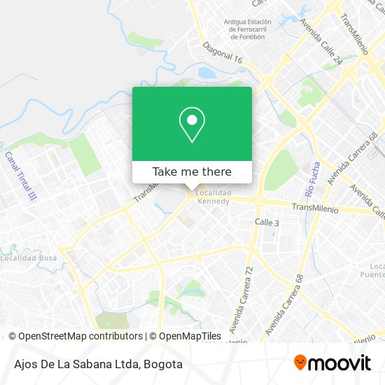 Ajos De La Sabana Ltda map