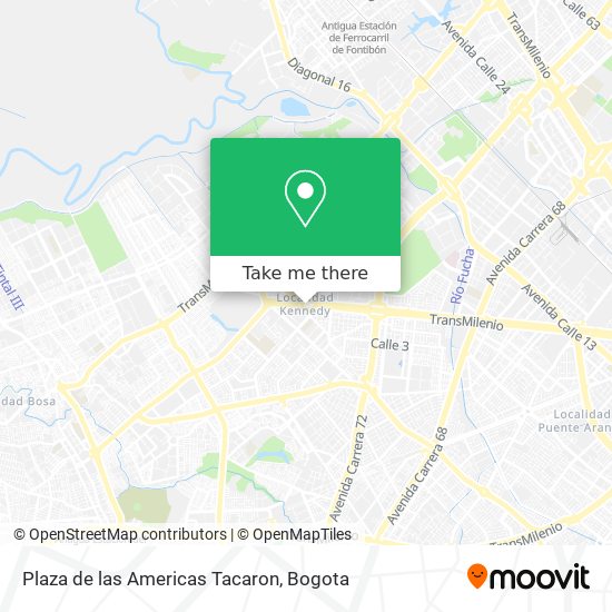 Mapa de Plaza de las Americas Tacaron
