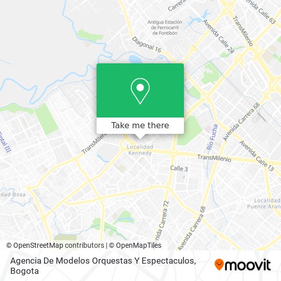 Mapa de Agencia De Modelos Orquestas Y Espectaculos