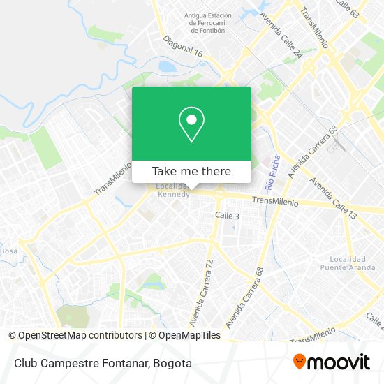 Club Campestre Fontanar map