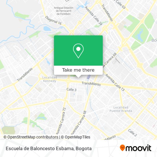 Escuela de Baloncesto Esbama map