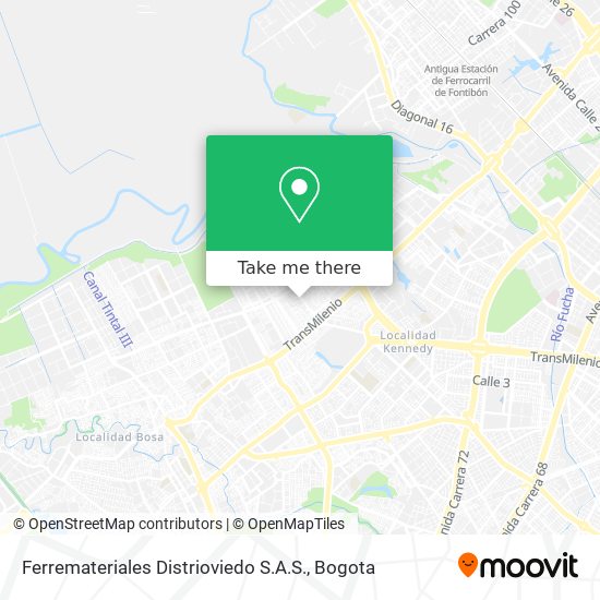 Mapa de Ferremateriales Distrioviedo S.A.S.