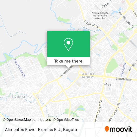Alimentos Fruver Express E.U. map