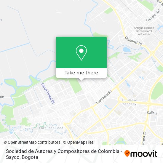 Sociedad de Autores y Compositores de Colombia - Sayco map