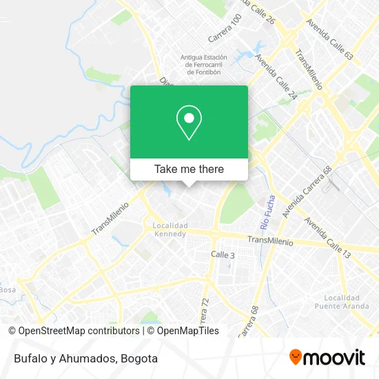 Bufalo y Ahumados map