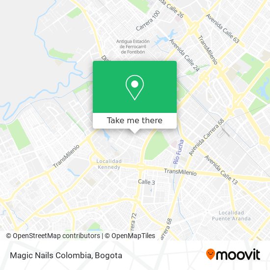 Magic Nails Colombia map