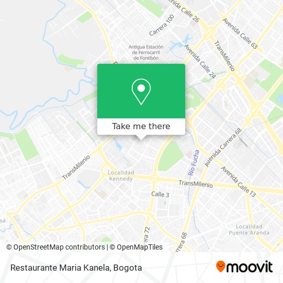 Mapa de Restaurante Maria Kanela