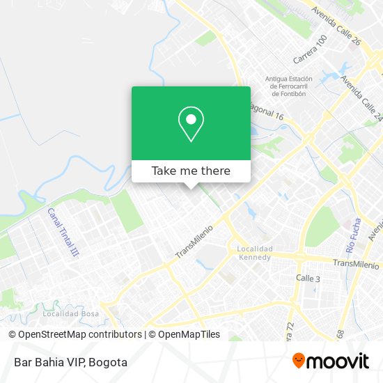 Bar Bahia VIP map