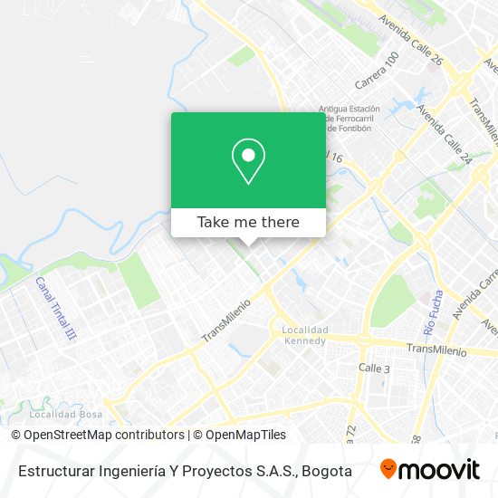 Mapa de Estructurar Ingeniería Y Proyectos S.A.S.