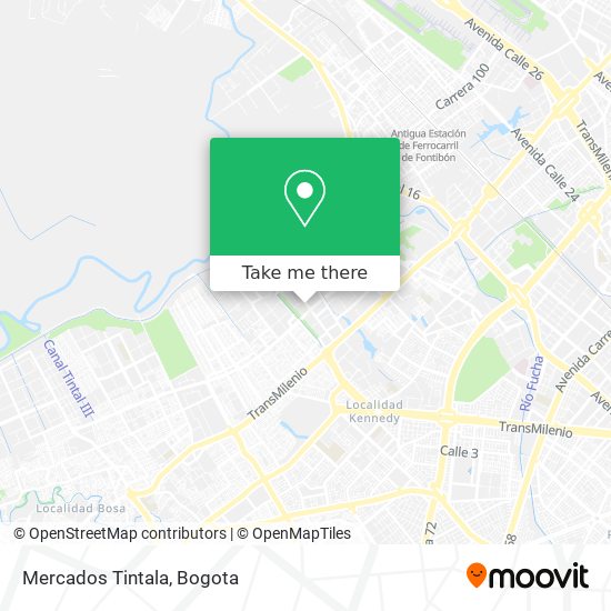 Mercados Tintala map