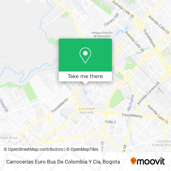 Carrocerías Euro Bus De Colombia Y Cía map